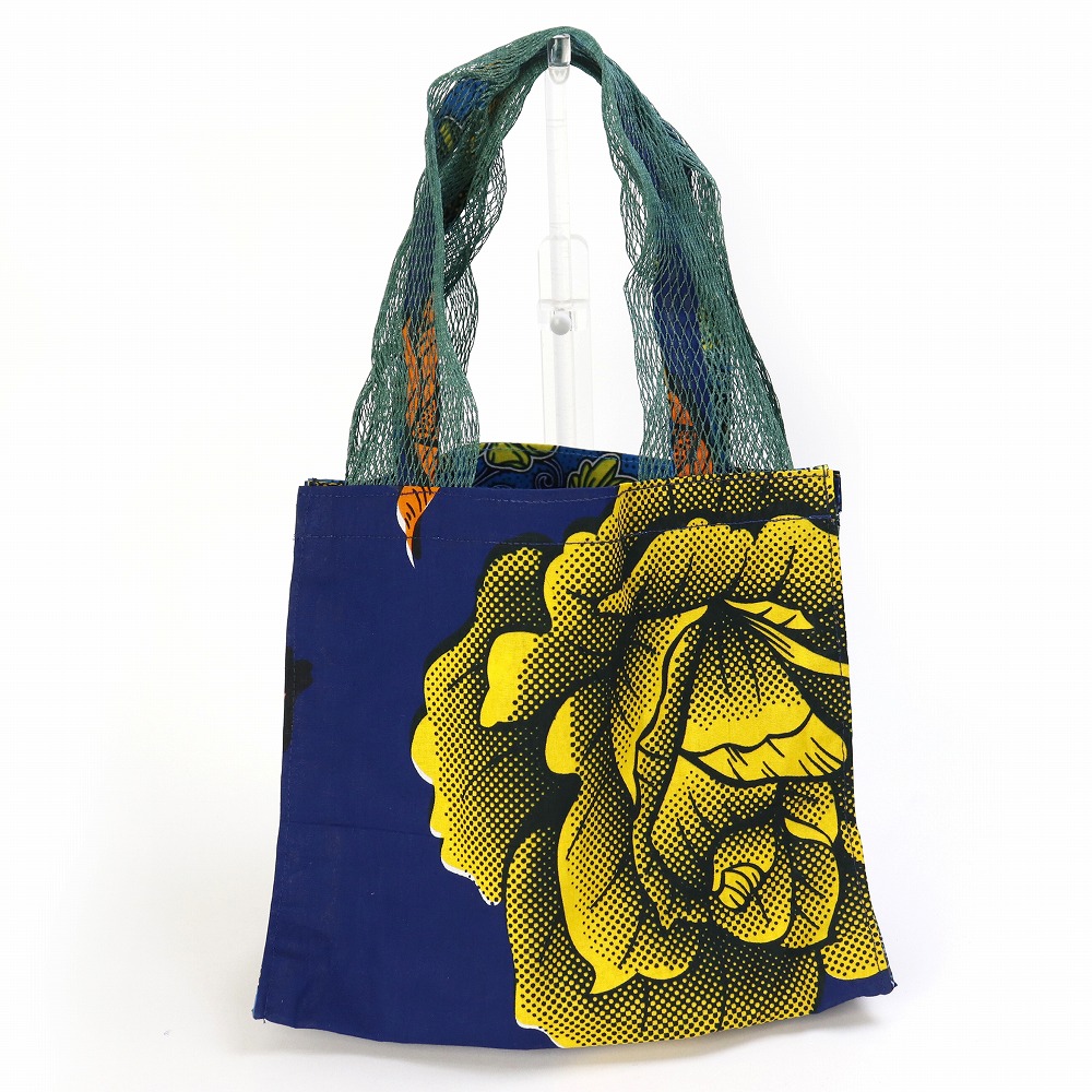 パーニュバッグ 両脇メッシュ 緑メッシュ 青系パーニュ