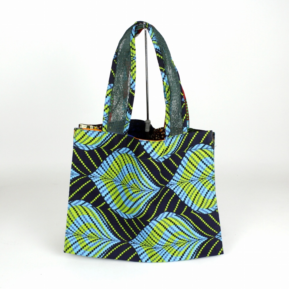 メッシュハンドル トートバッグ パーニュ 緑 24SS一点物 @4300→3440