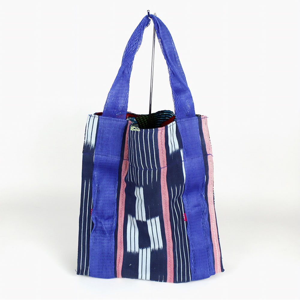 メッシュハンドルぐるり トートバッグ バウレ 青 24SS一点物 @6500→5200