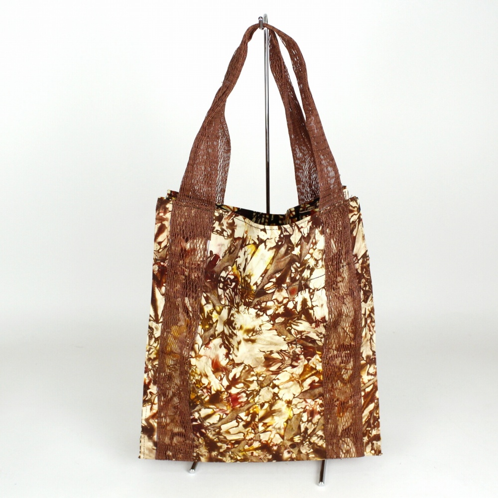 メッシュハンドルぐるり トートバッグ ココデゥンダ 茶 24SS一点物 @6200→4960