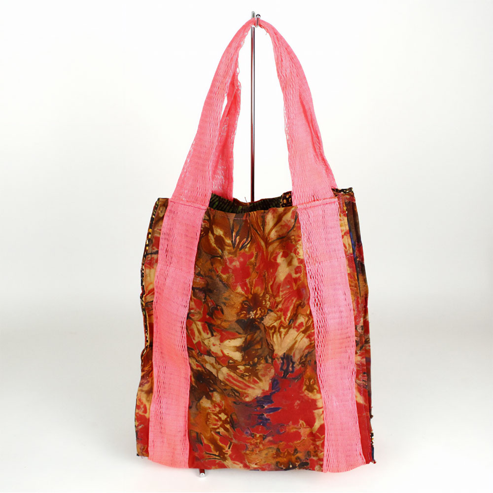 メッシュハンドルぐるり トートバッグ ココデゥンダ ピンク 24SS一点物 @6200→4960