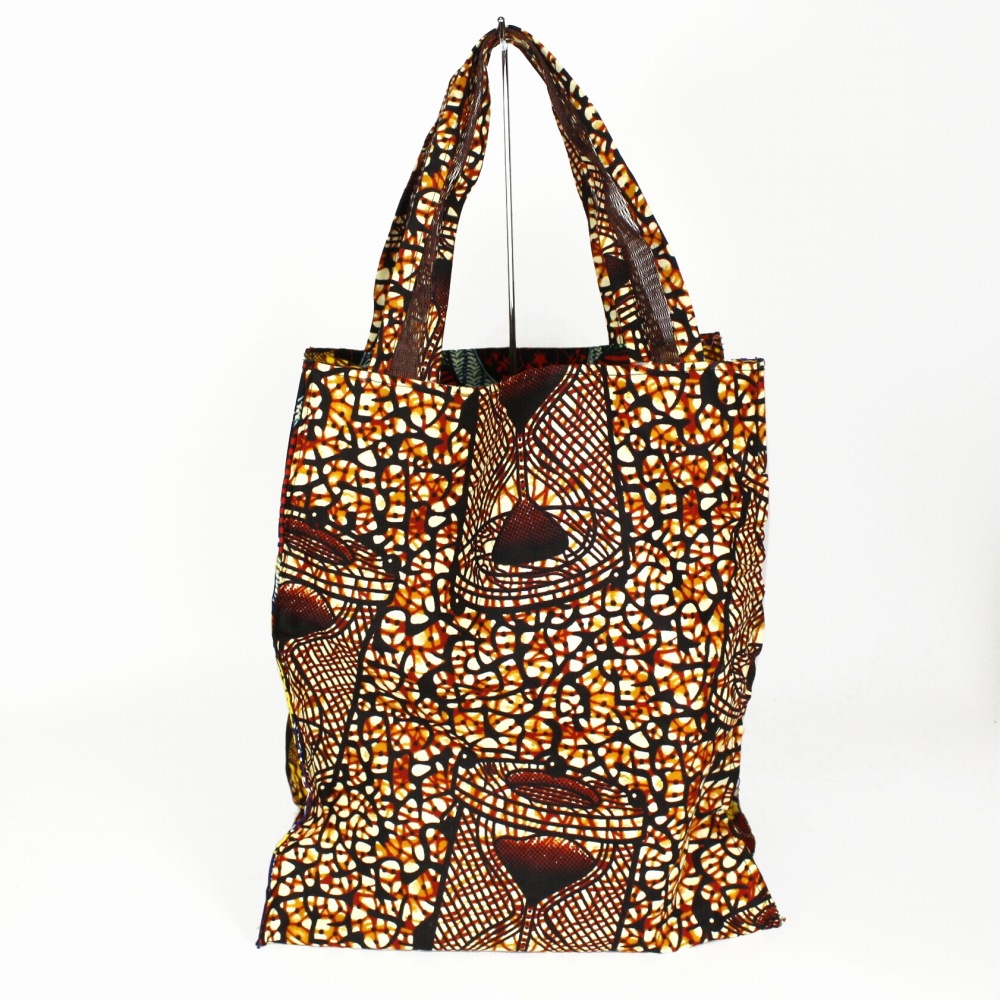 パーニュトートバッグ 2柄ミックス 茶 24SS一点物 @6000→4800