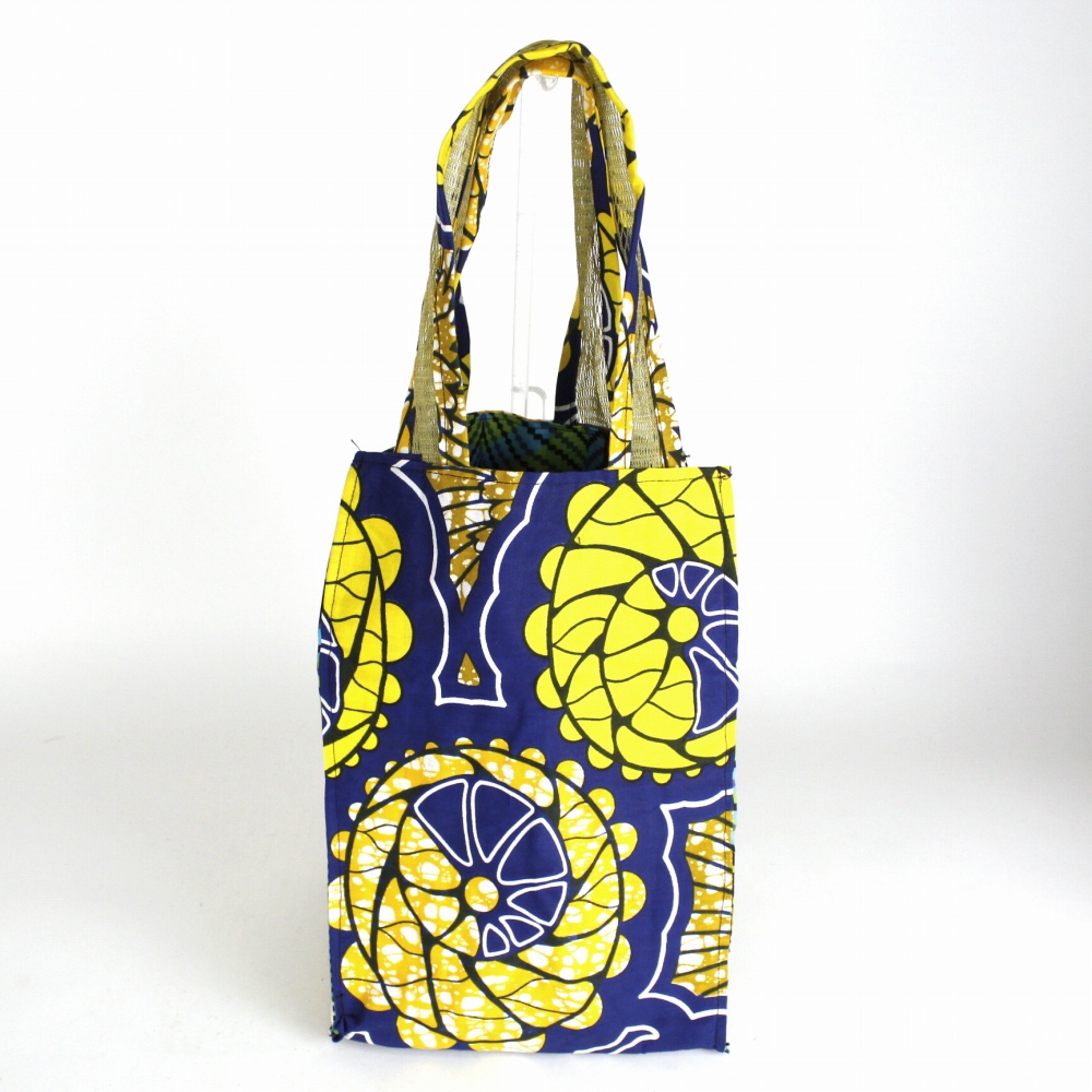 メッシュハンドル 縦長トートバッグ パーニュ2柄ミックス オリーブ 24SS一点物 @5600→4480