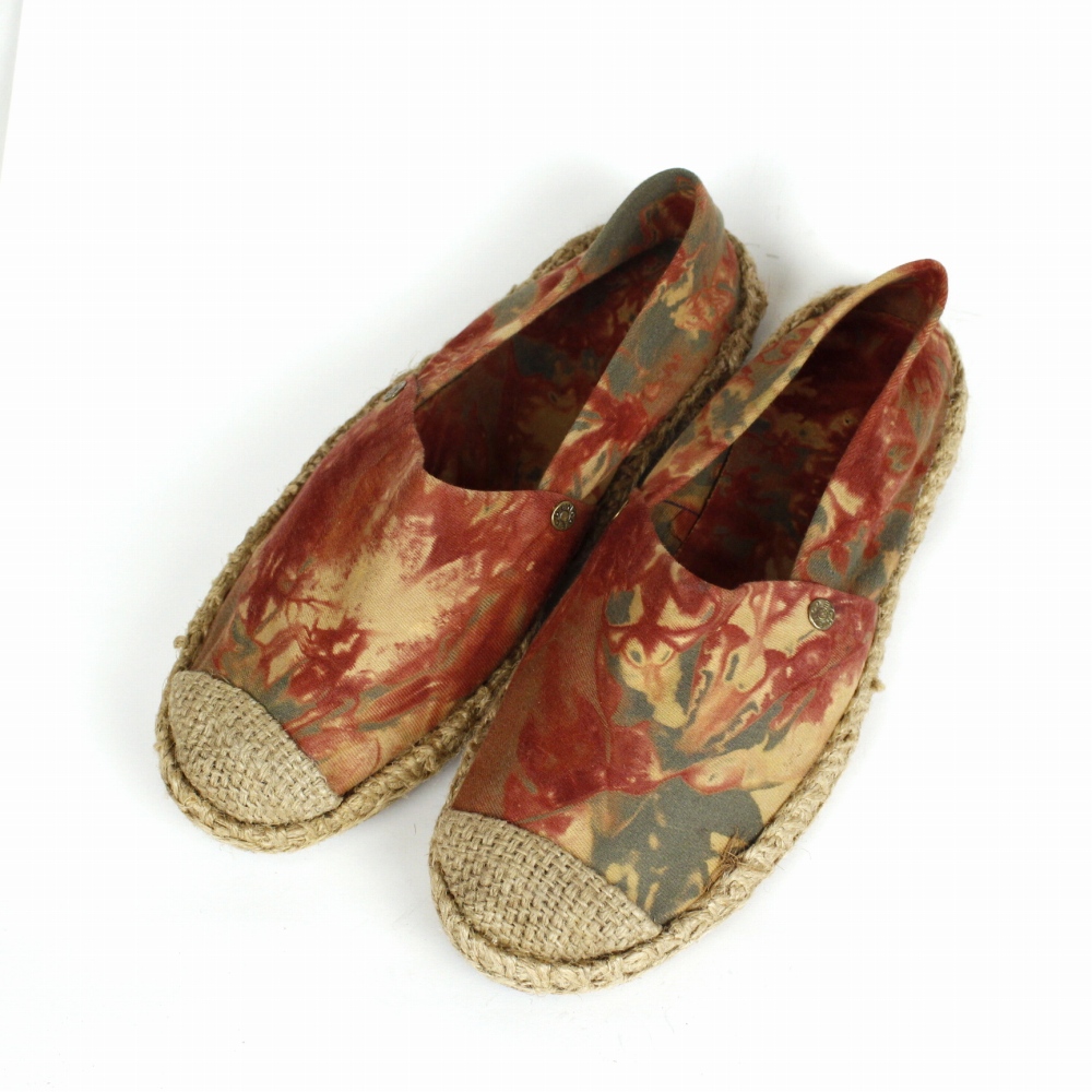 ココドゥンダ スリッポン 赤系 24SS一点物 @16000→12800