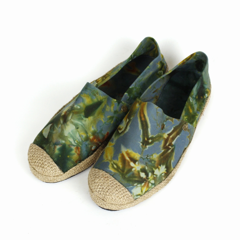 ココドゥンダ スリッポン 緑系 24SS一点物 @16000→12800