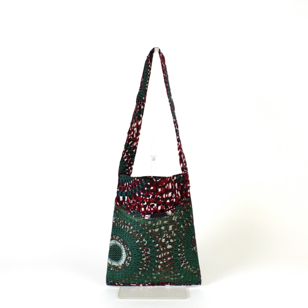 パーニュバッグ ぺたり メッシュポケット 緑