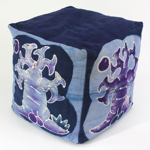 【SALE】バティッククッション 四角 一点物_002 @8500→5950円