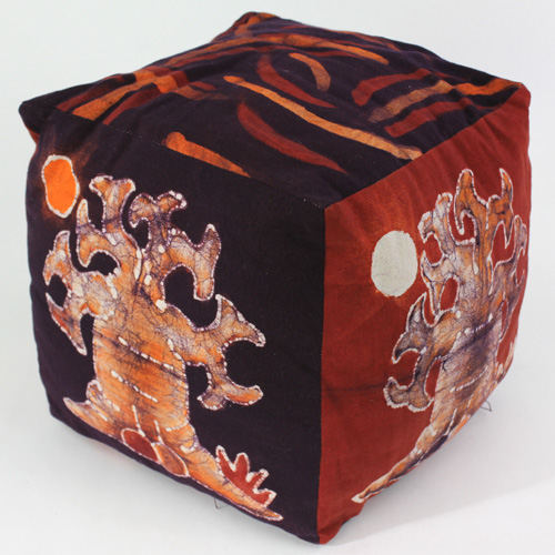 【SALE】バティッククッション 四角 一点物_005 @8500→5950円