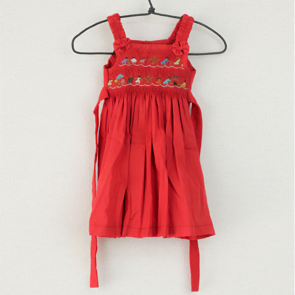 スモッキング刺繍幼児ワンピース 6ヶ月幼児用