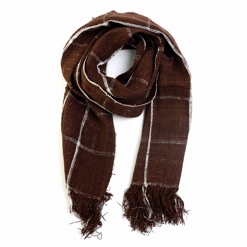 ランバランディ マダガスカル野蚕 草木染ストール 小