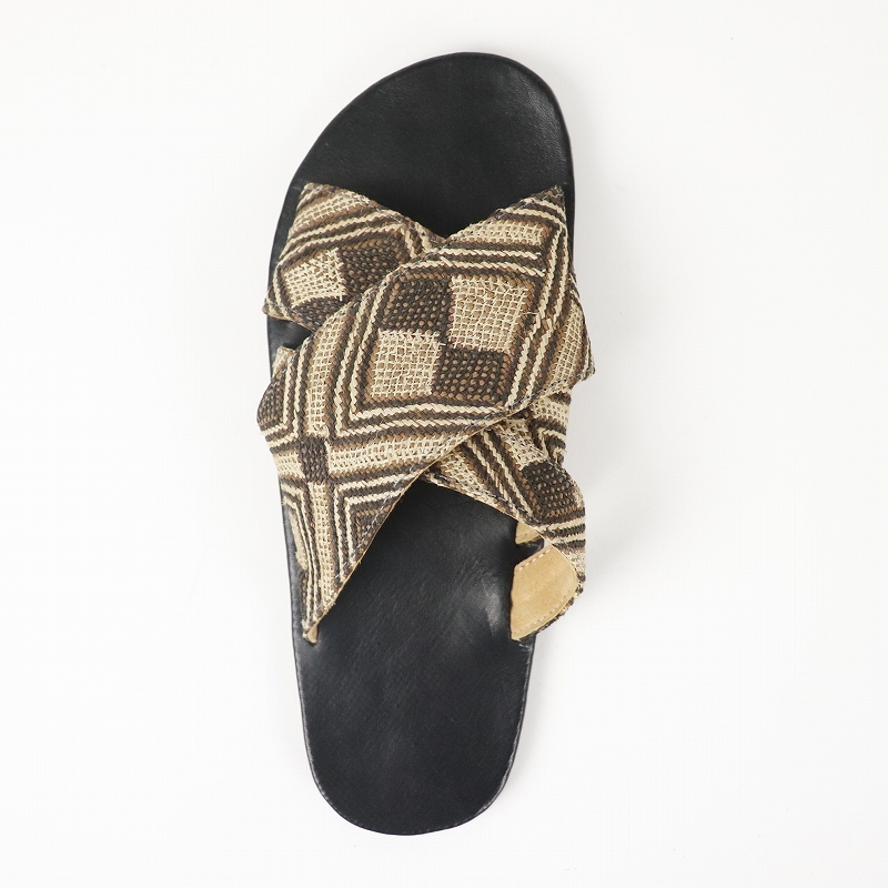 【受注】クバ草ビロード サンダル タイヤ底