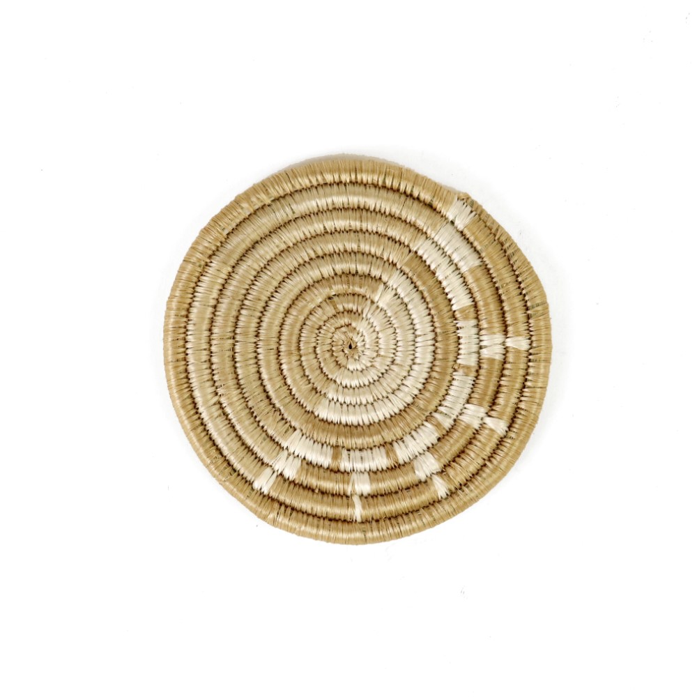 ルワンダサイザルコースター ベージュ 02