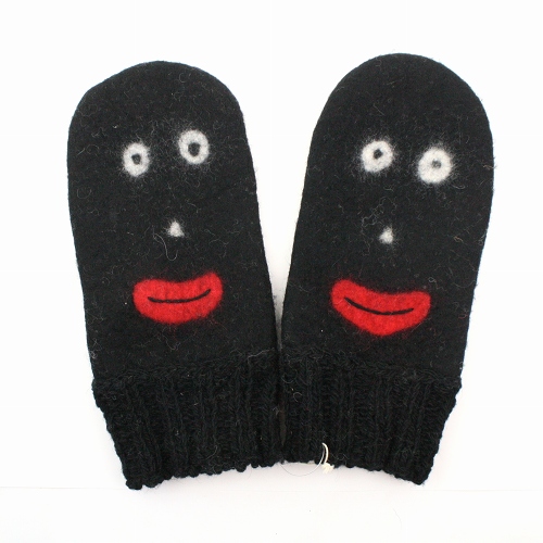 【SALE】BIGHUGモンゴルフェルトミトン 顔　@4000→3000円