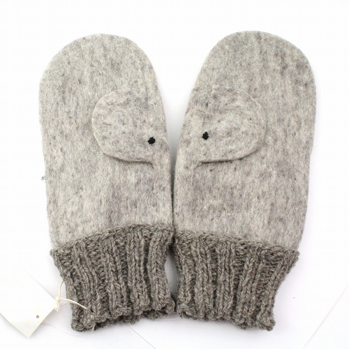 【SALE】BIGHUGモンゴルフェルトミトン ぞう　@4000→3000円