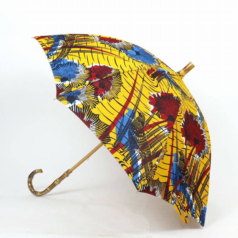 パーニュ長傘 竹取手 竹石突 尾長鳥