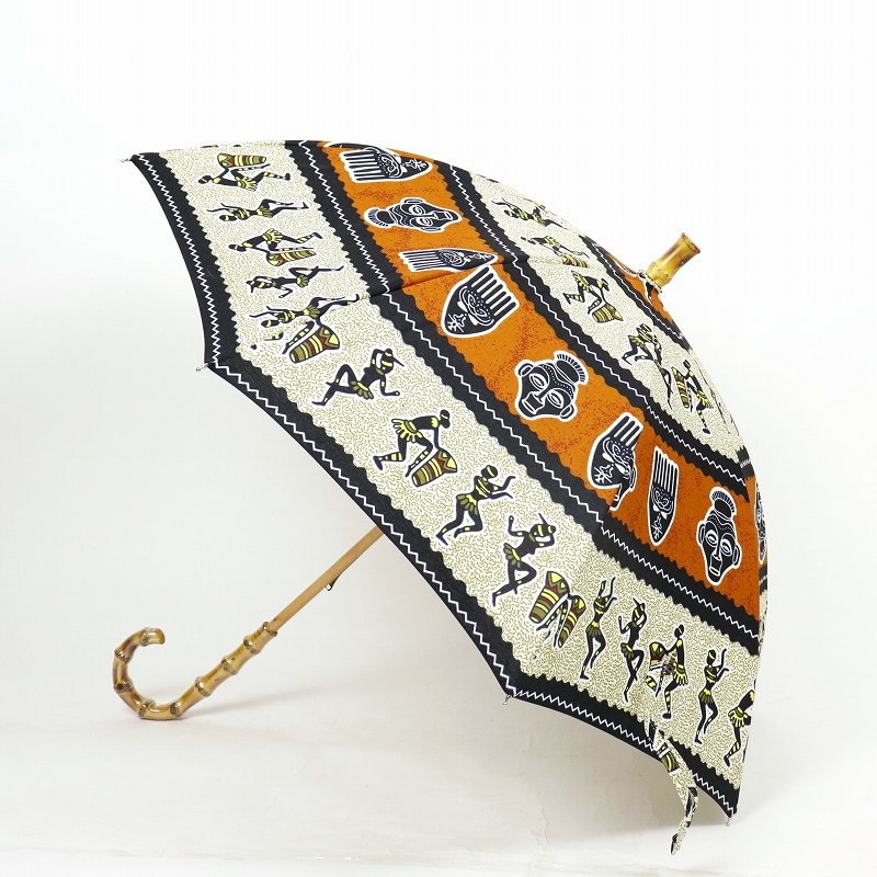 パーニュ長傘 竹取手 竹石突 ジャンベダンス01