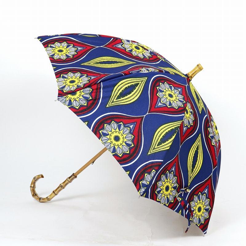 パーニュ長傘 竹取手 竹石突 イチジク