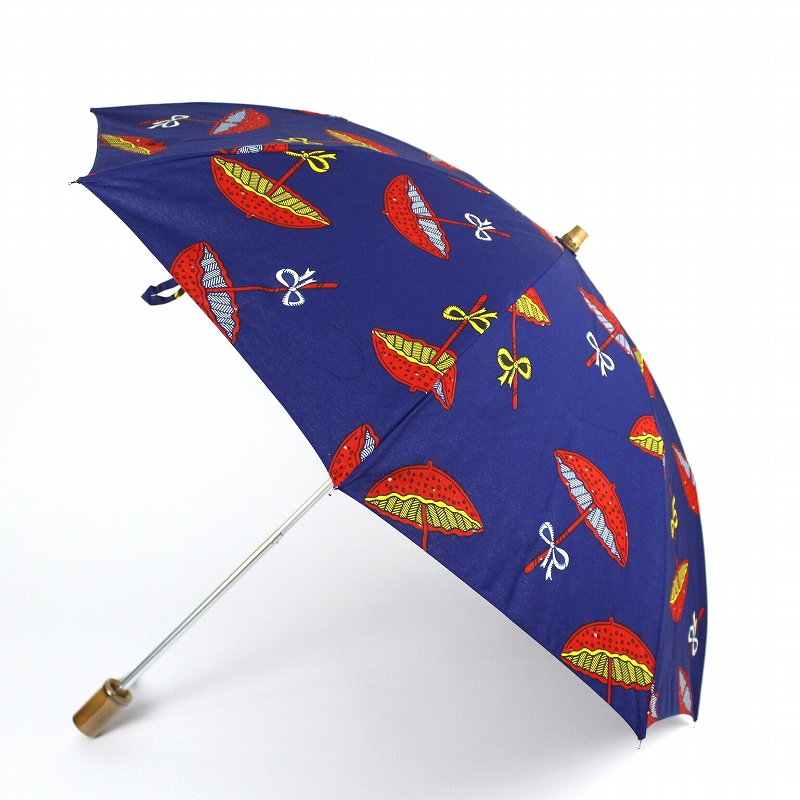 パーニュ傘折りたたみ 竹取手 傘柄