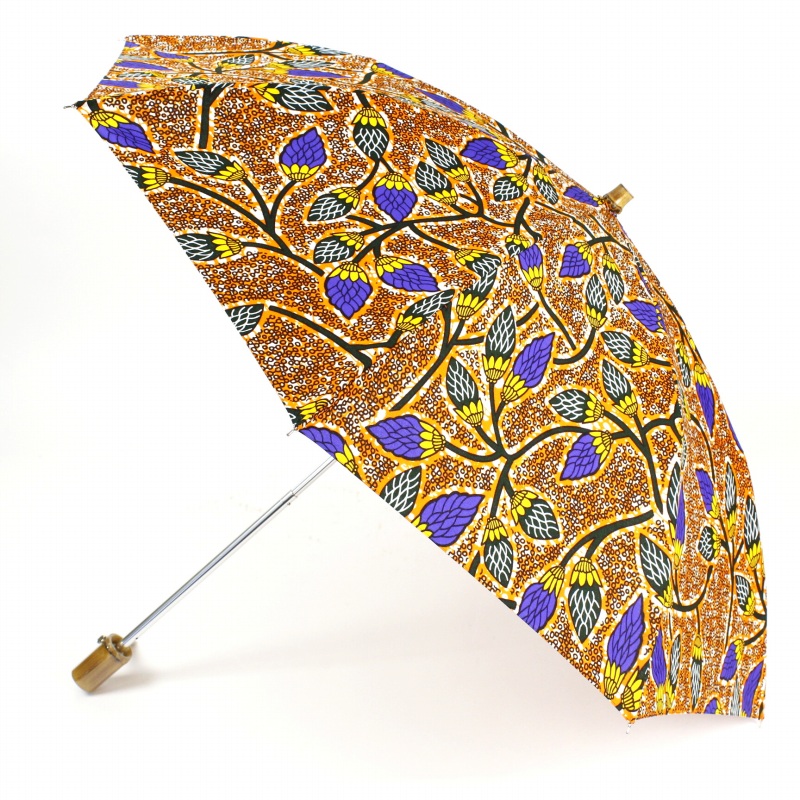 パーニュ傘折りたたみ 竹取手 つぼみ