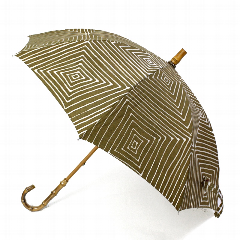 泥染日傘 長傘 竹取手 竹石突 03