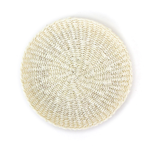 サイザルコースター 15CM 無地 生成