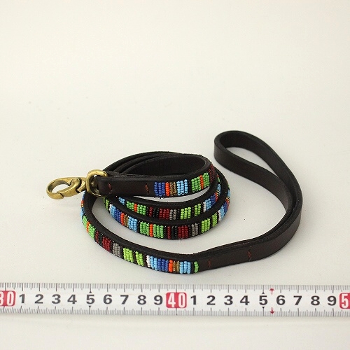 マサイビーズ 革リード 細 マルチ19SS一点 15000→12000円