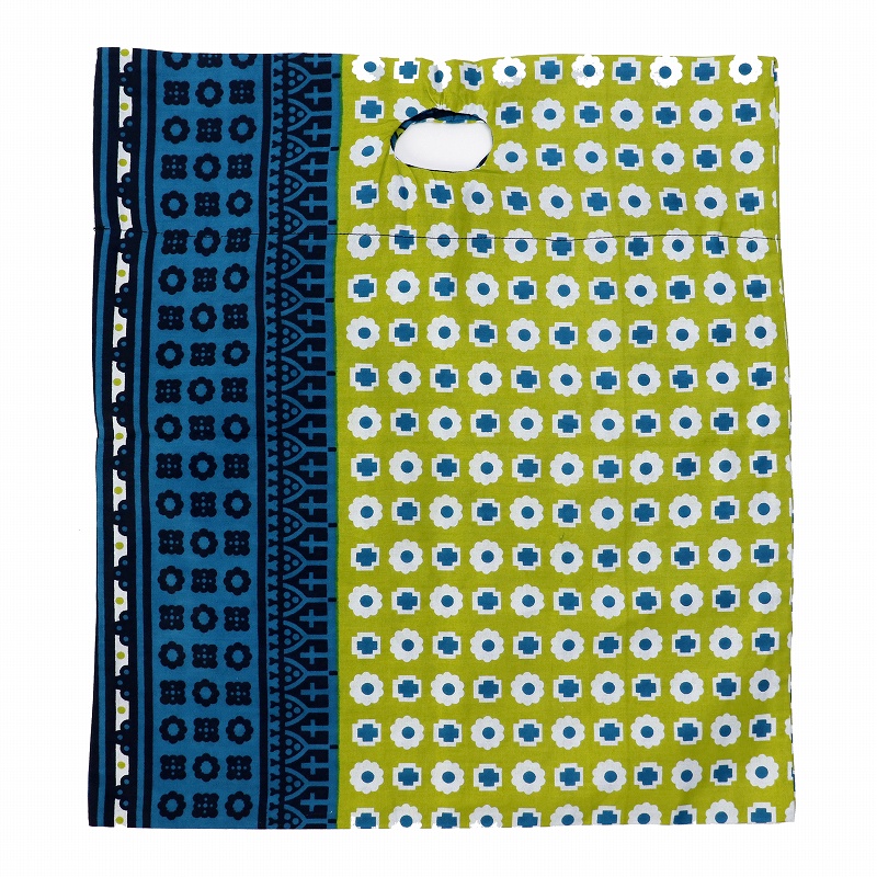 カンガ キストゥ エコバッグ 緑x黄緑