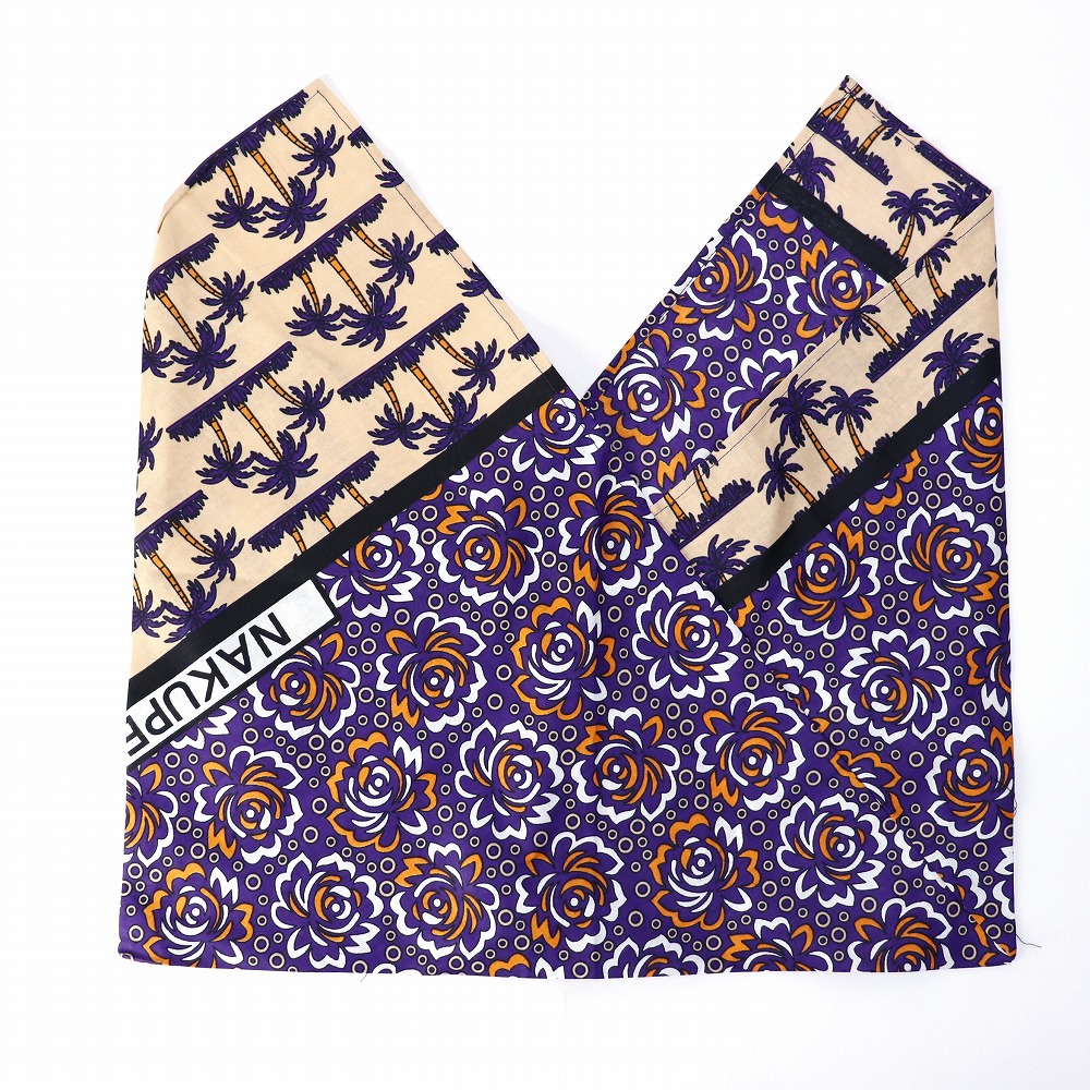 ケニアカンガあづま袋 小 オレンジ 0868