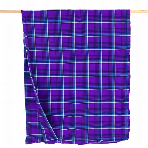 マサイシュカ(マサイブランケット)  紫 マサイチェッカー