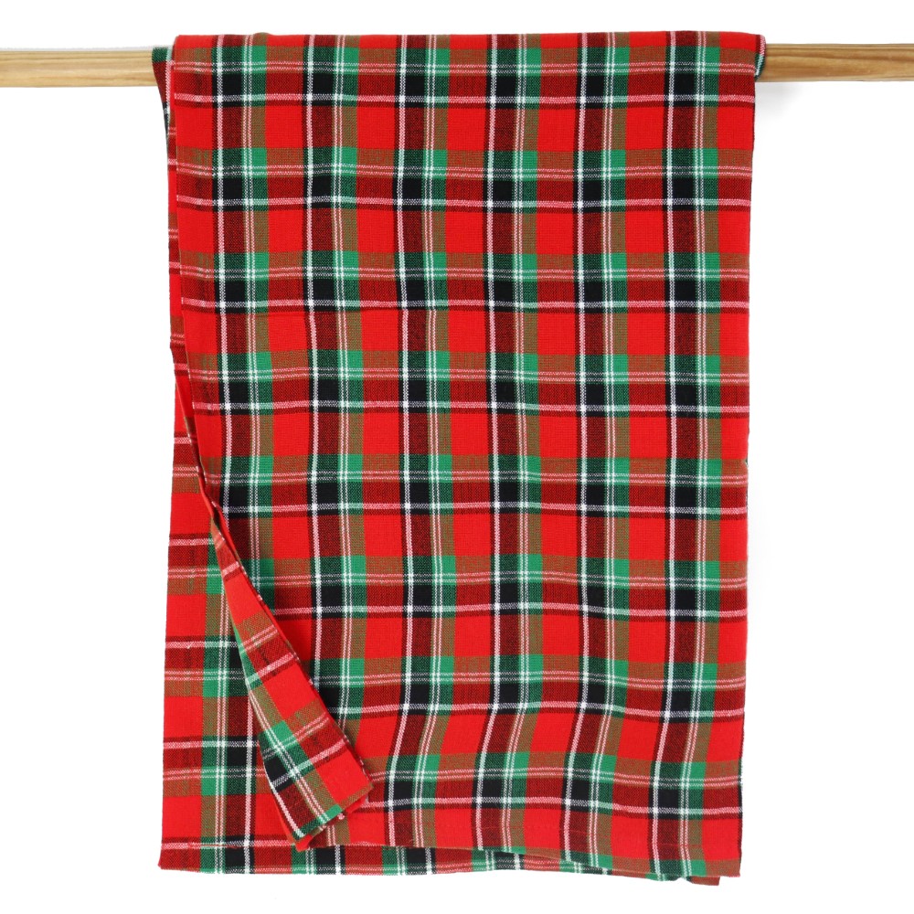 マサイシュカ 赤x緑x黒 オーバーチェック