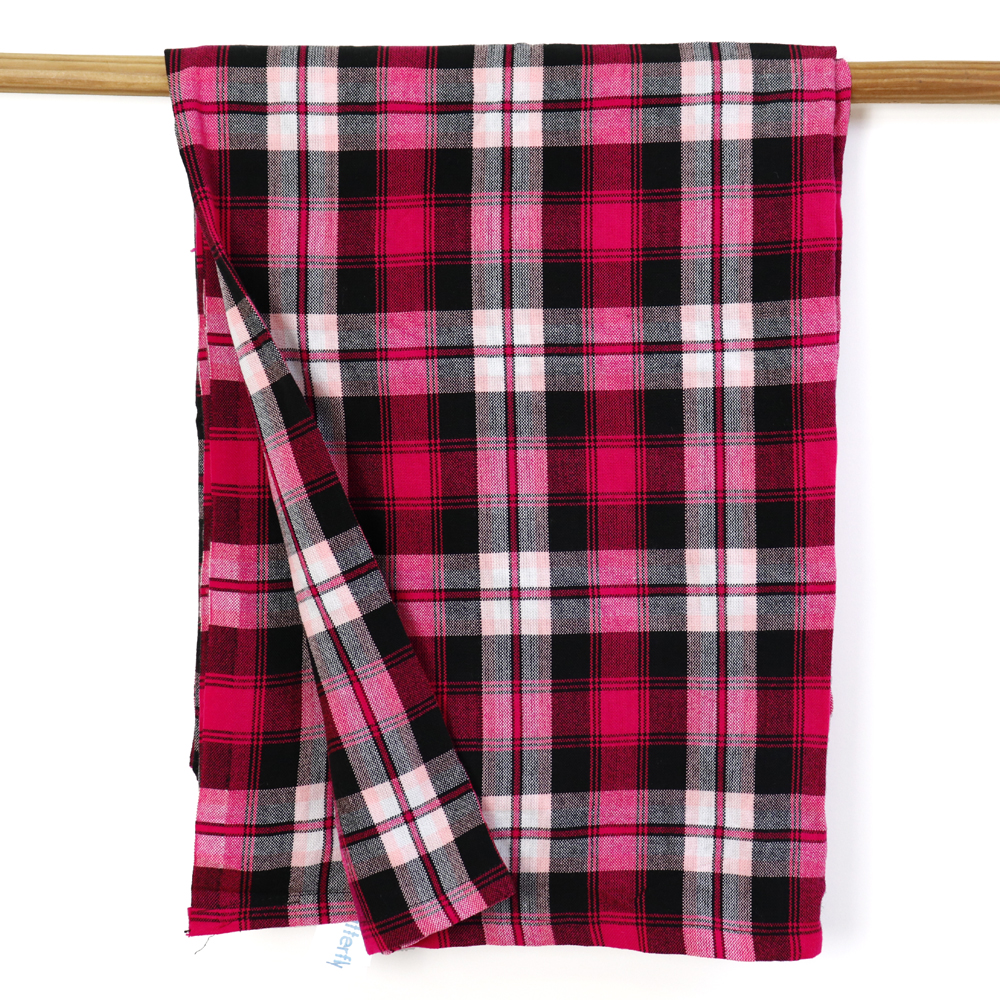 マサイシュカ ピンクx黒x白 バーバリーチェック風 サンブル