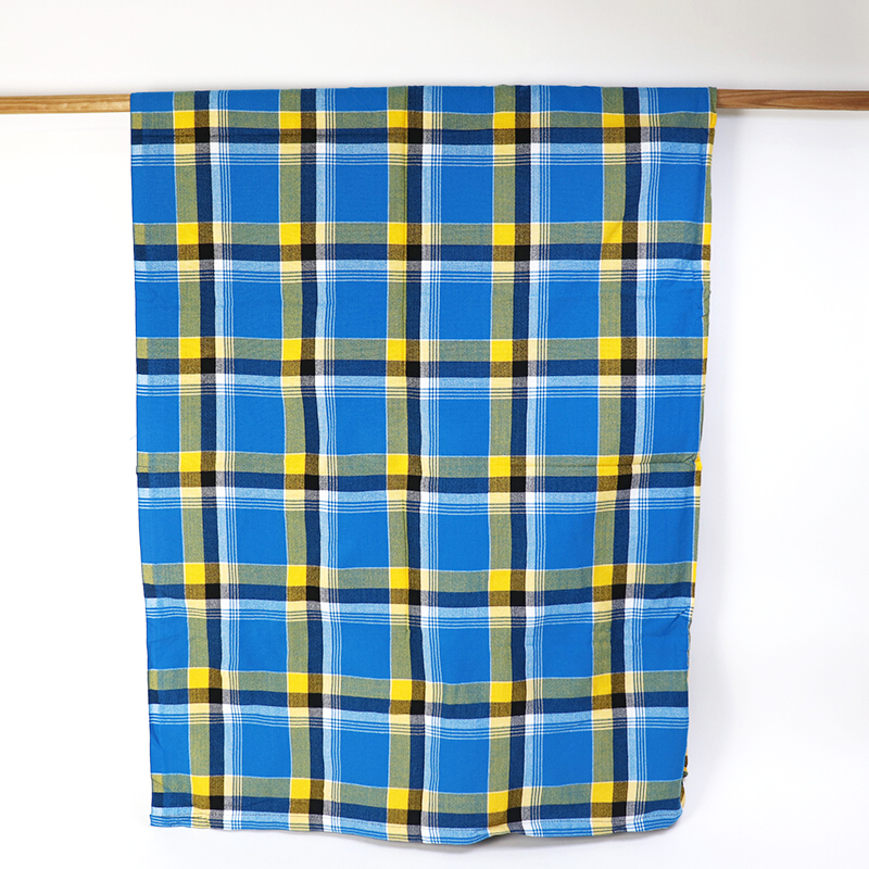 マサイシュカ 青x黄x白 四角組み合わせ マリンディ