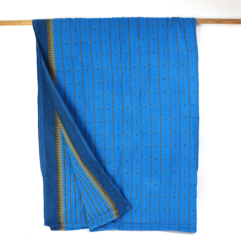 マサイシュカ 青x黄 かすり シェラ