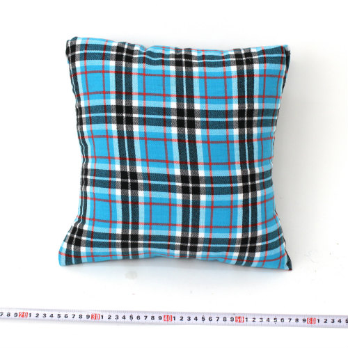 マサイブランケット(マサイシュカ) クッションカバー サックスx黒x赤x白 35x35 21SS一点 @2800→2240