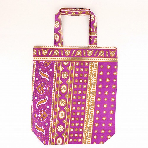 モンバサビーチ カンガエコバッグ キストゥパープルxブラウン