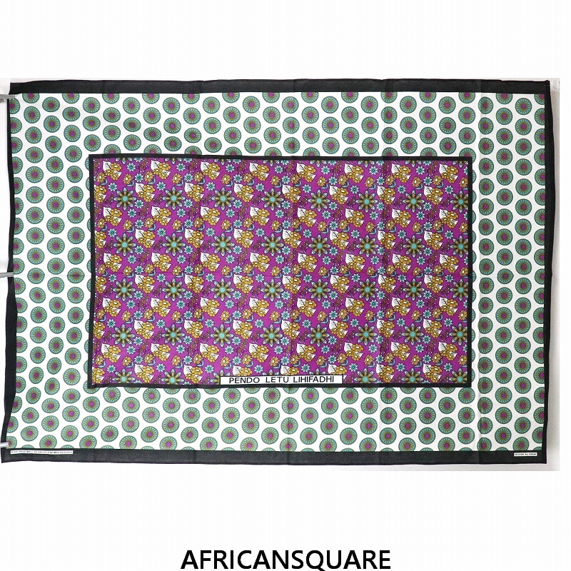 カンガ ケニア フチ縫い PENDO LETU LIHIFADHI ピンク