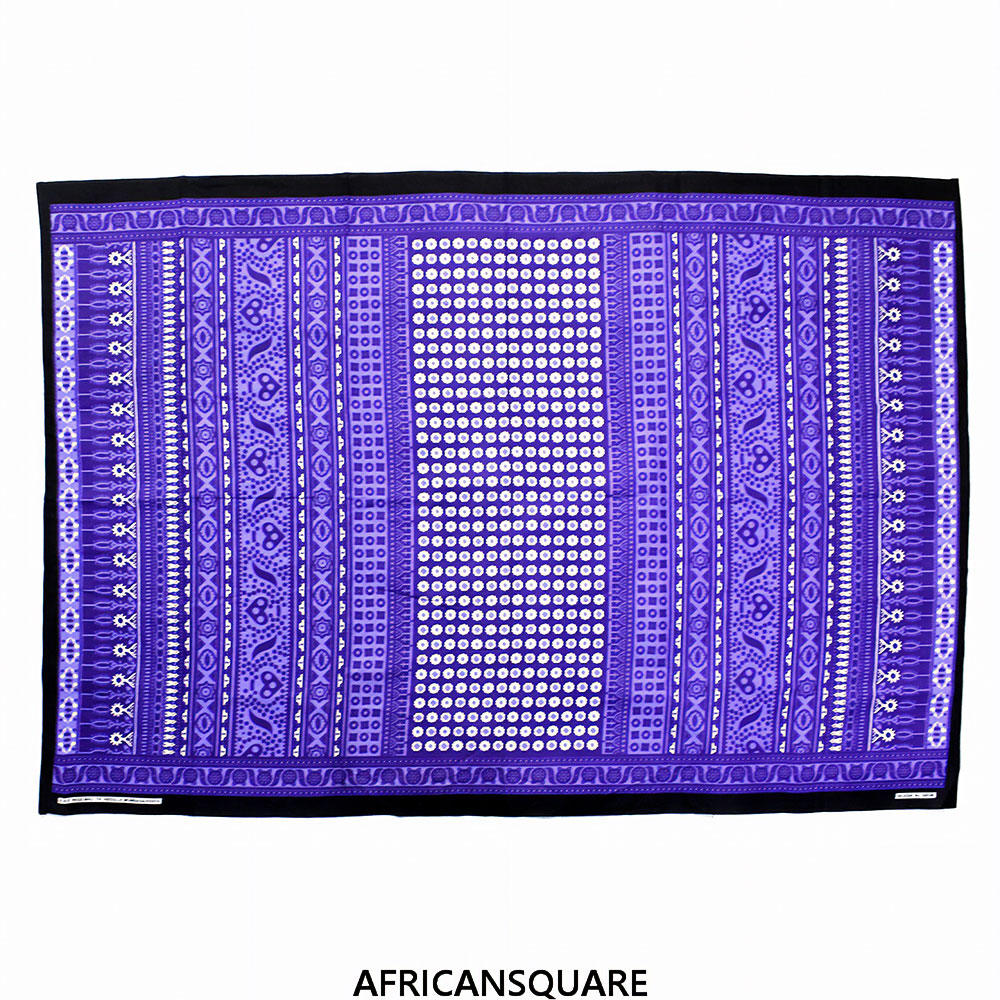 キストゥカンガ ケニア フチ縫い 濃淡紫