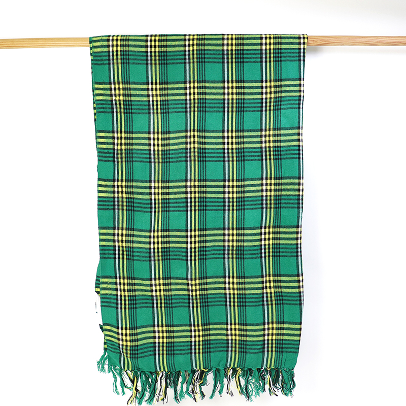 マサイシュカ 小 フリンジ付き　緑