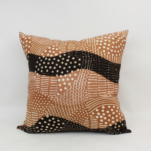 泥染めクッションカバー60x60バク