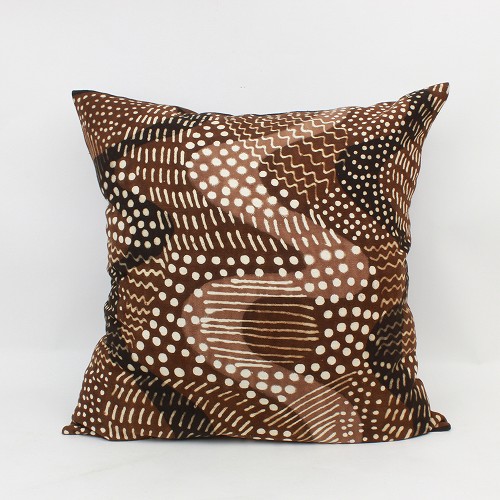 泥染めクッションカバー60x60ウリボー