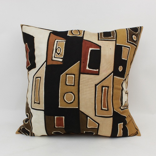 泥染めクッションカバー60x60ゴリラ