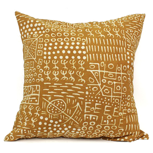 泥染めクッションカバー 60x60 ナマケモノ