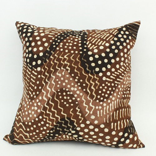 泥染めクッションカバー45x45ウリボー