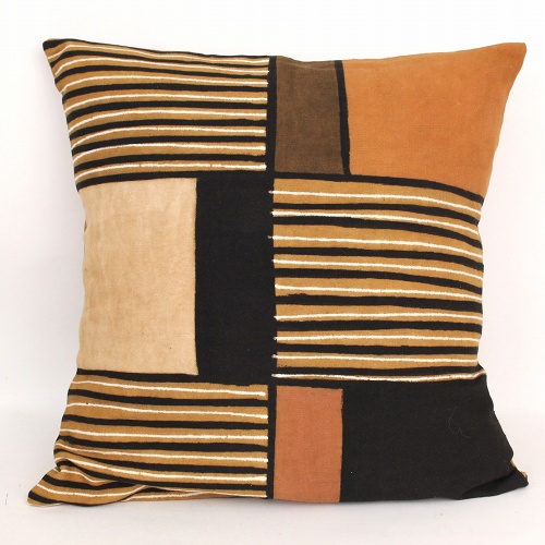 泥染めクッションカバー45x45ガゼル