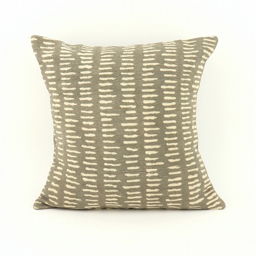 泥染めクッションカバー 35x35 シマウマ