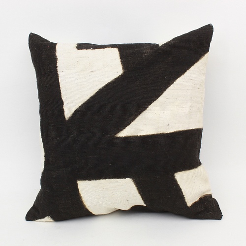 泥染めクッションカバー 35x35 ダチョウ