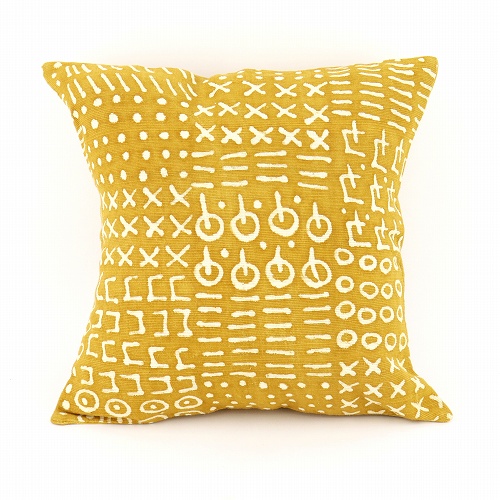 泥染めクッションカバー35x35ナマケモノ