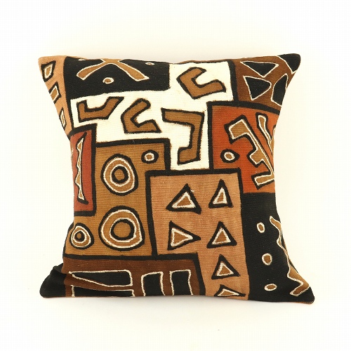 泥染めクッションカバー35x35 新ゴリラ