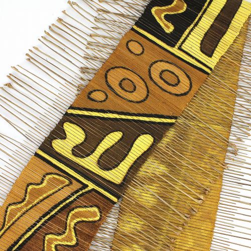 泥染ストロータペストリーNDOMO焦げ茶一点