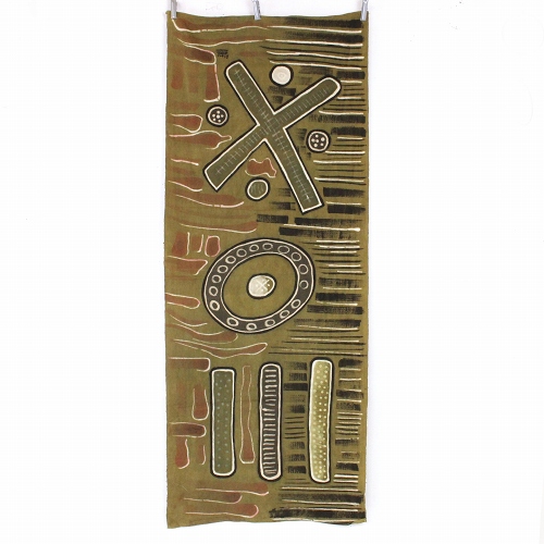 NDOMO 泥染めセンターマット タペストリー 1805一点